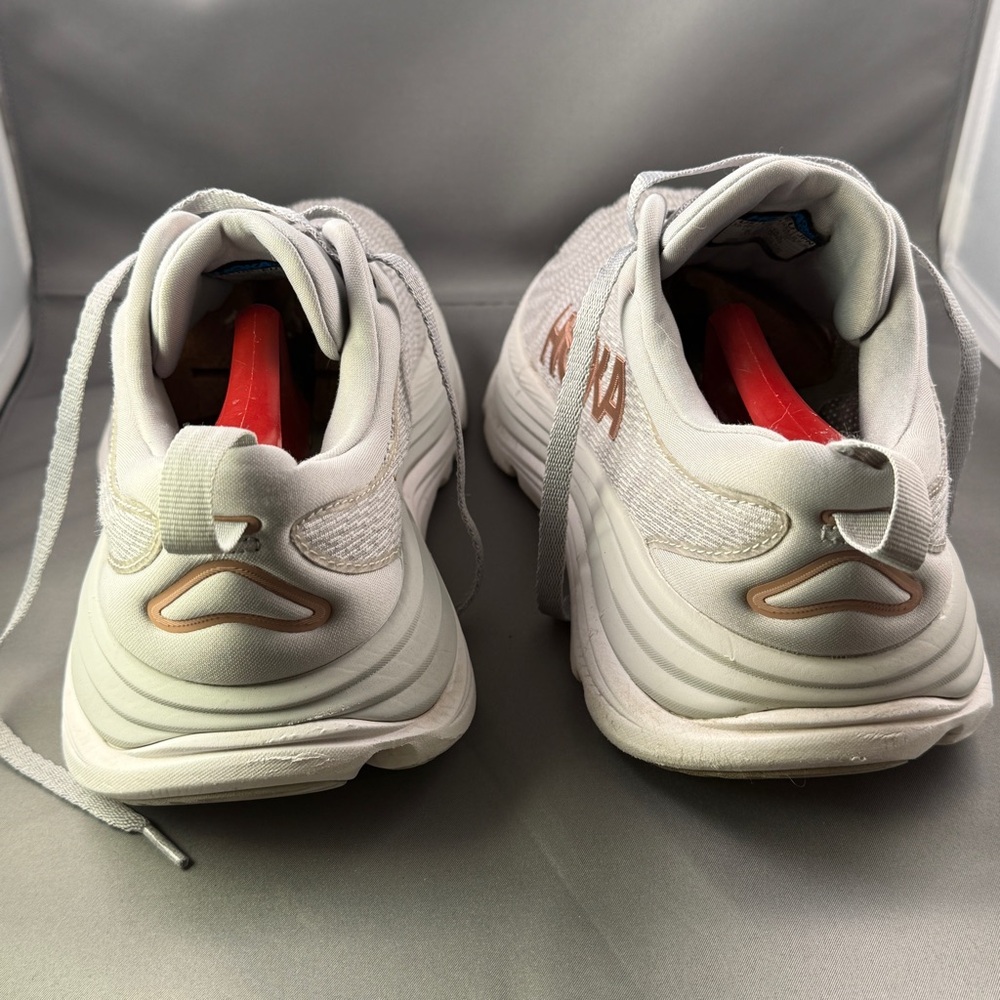 Hoka One One Gaviota 5 Women’s‎ Running Shoes Gray Rose Gold Size 10.5B - Picture 3 of 8